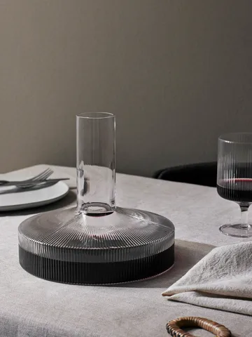 Ripple vinkaraff - Clear - Ferm Living