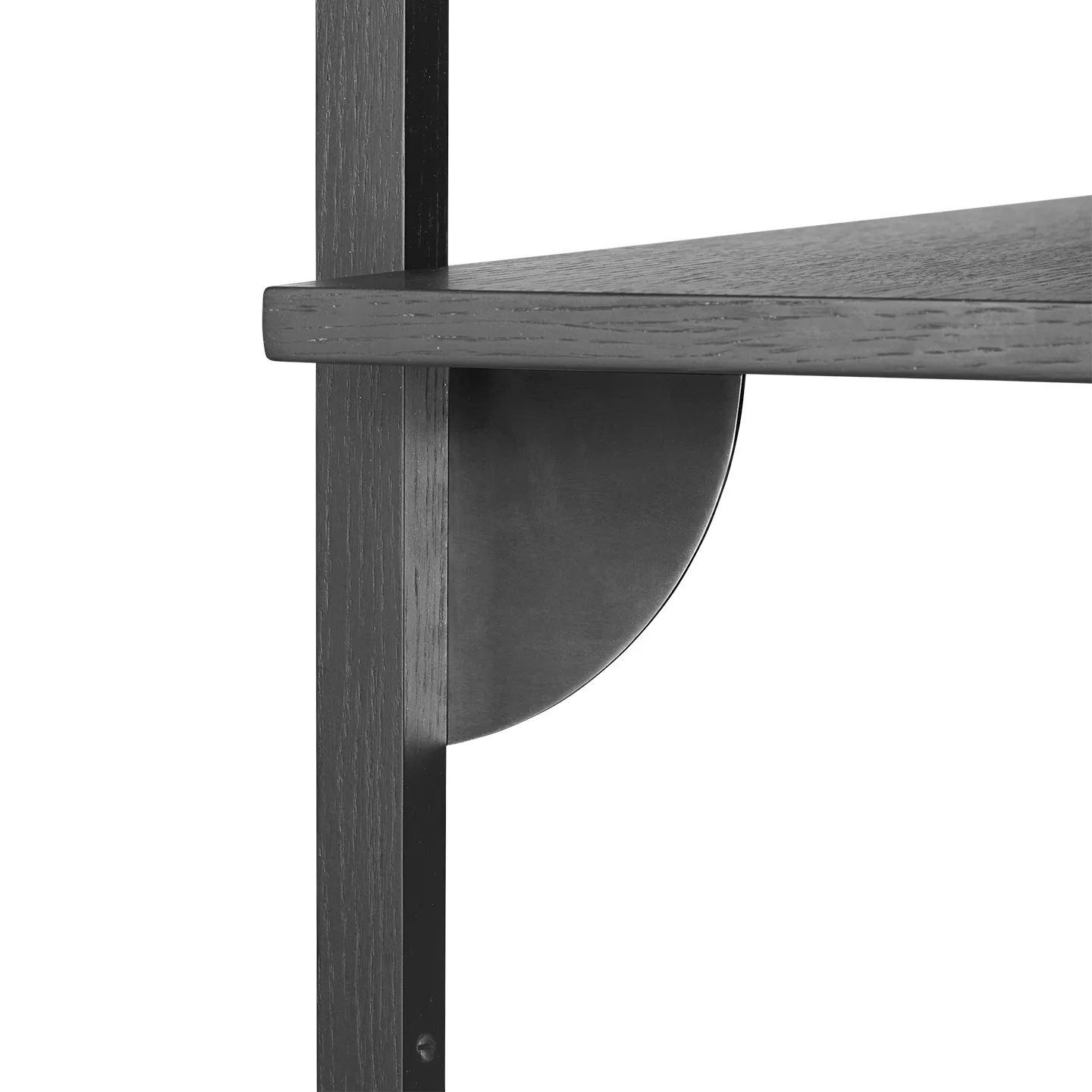 Sector hylla single narrow, Svart ask-svart Ferm Living