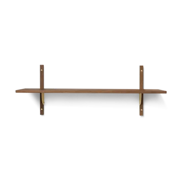 Sector hylla single wide - Smoked Oak, brass - Ferm Living