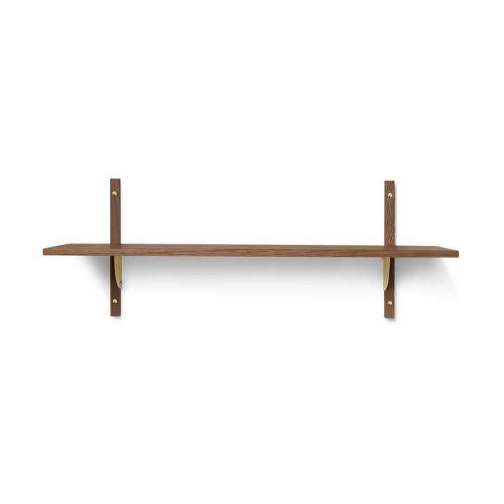 Sector hylla single wide - Smoked Oak, brass - Ferm Living
