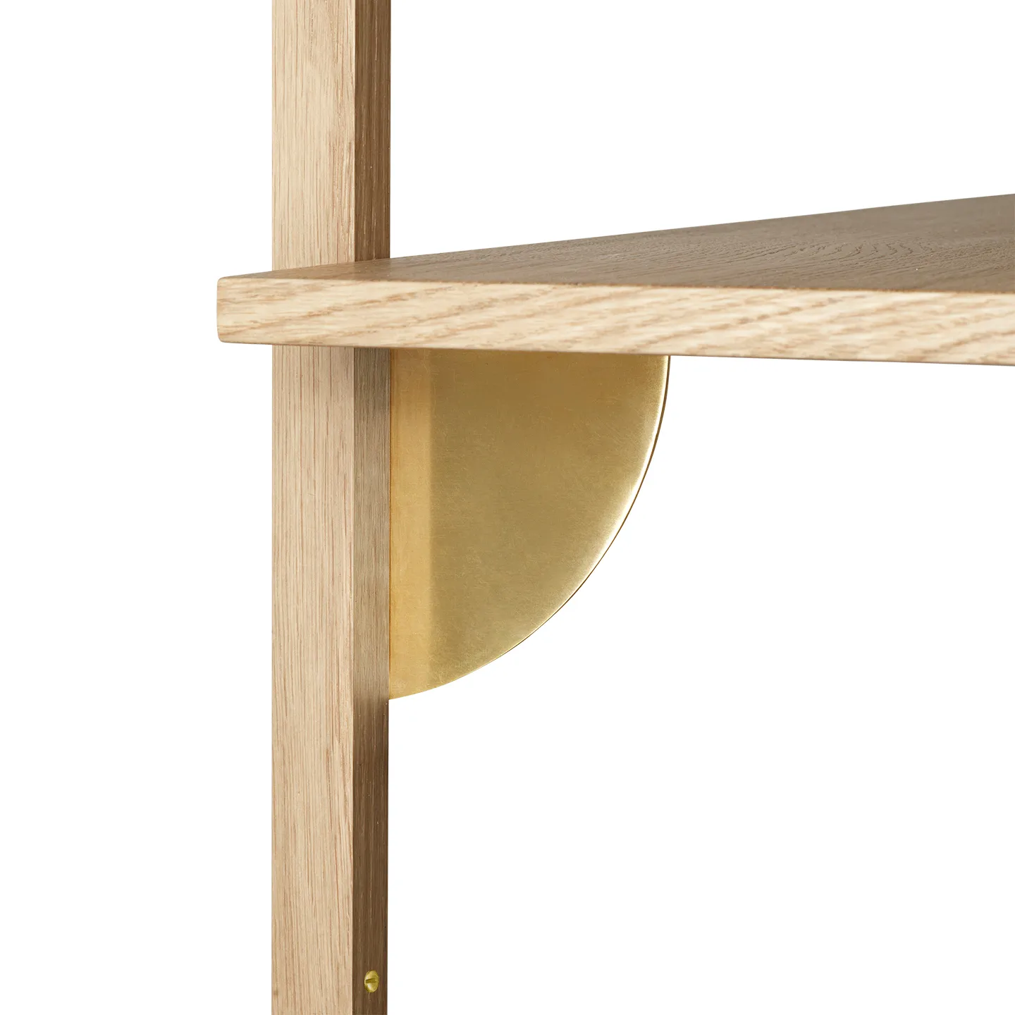 Sector hylla triple wide, Ek-mässing Ferm Living
