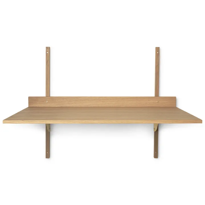 Sector skrivbord - Oak-brass - Ferm Living