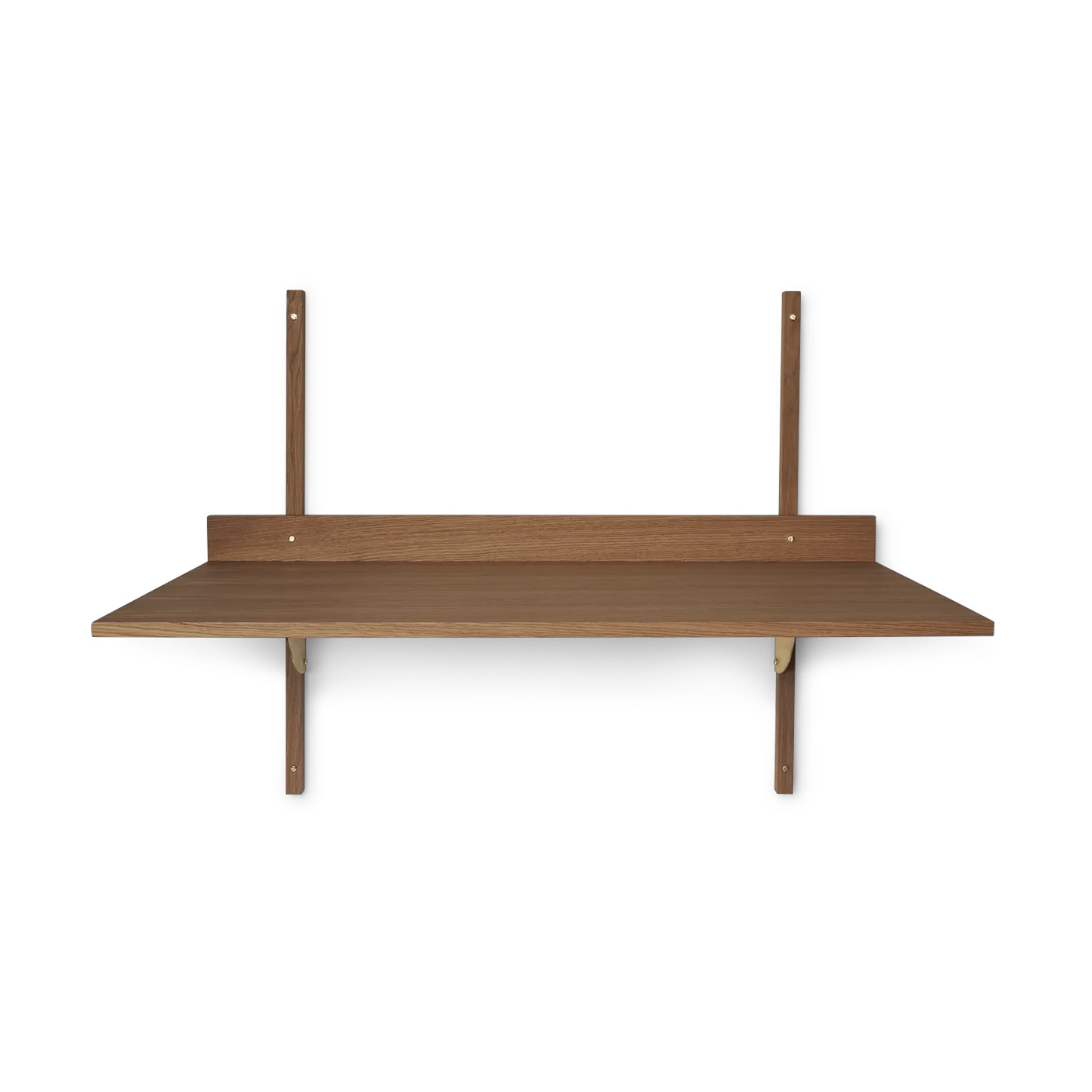 Sector skrivbord, Smoked Oak, brass Ferm Living