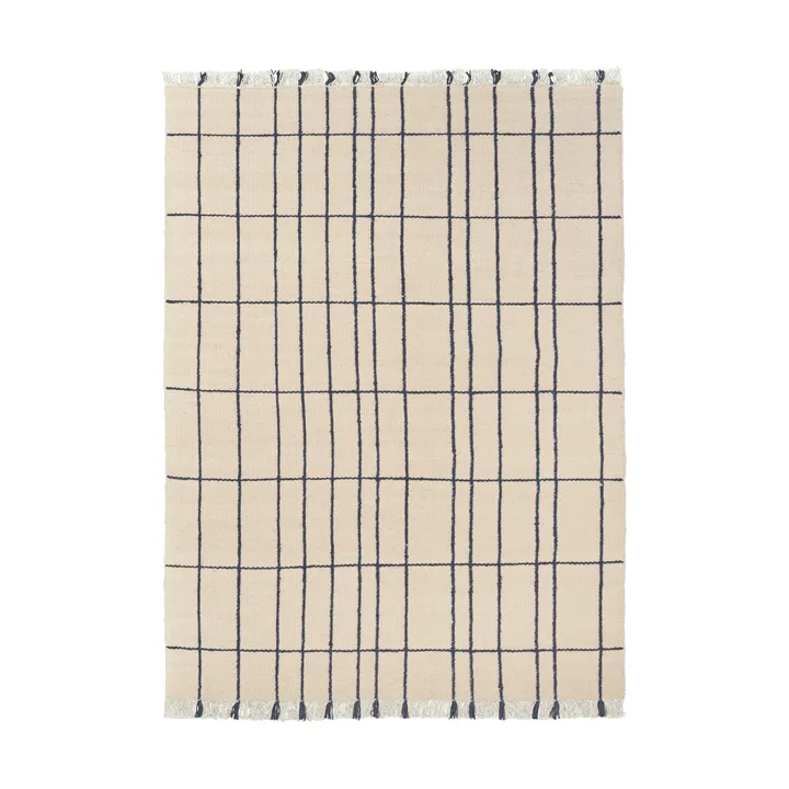 Sen matta - Parchment-indigo, 140x200 cm - Ferm Living