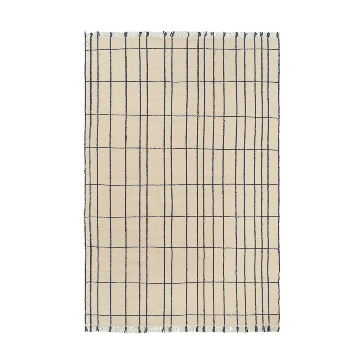 Sen matta - Parchment-indigo, 200x300 cm - Ferm Living