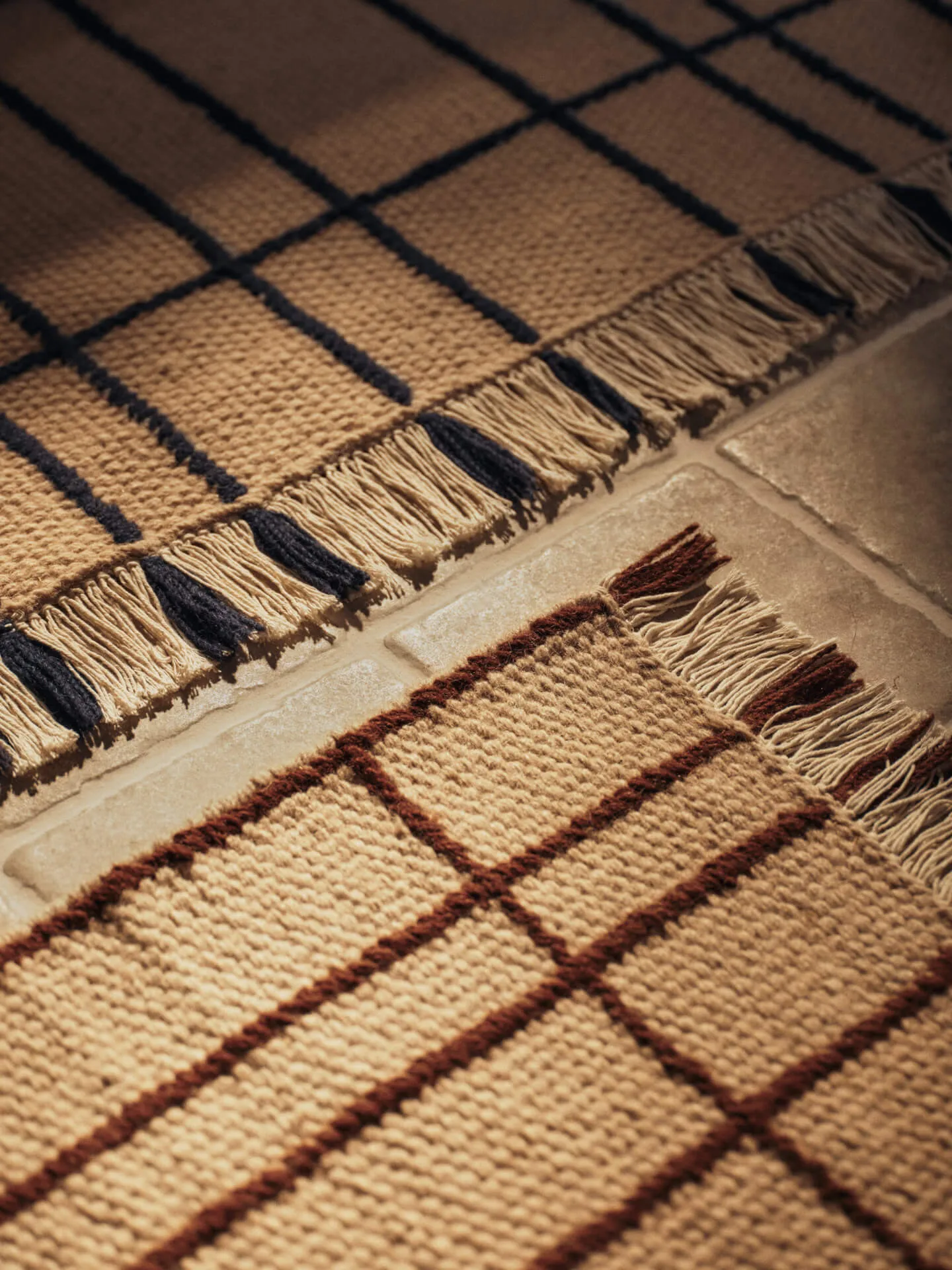 Sen matta, Parchment-indigo, 80x200 cm Ferm Living