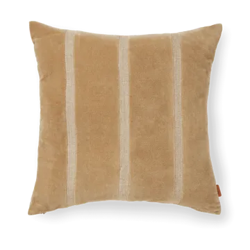 Senti Stripe kudde 50x50 cm - Dark sand-linen - Ferm Living