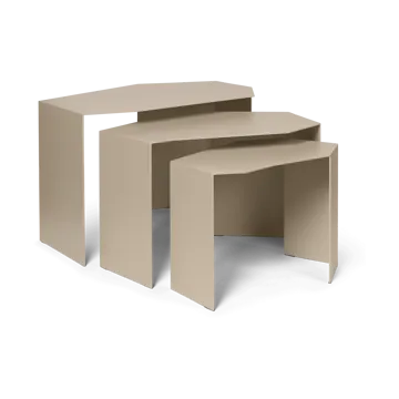 Shard cluster bord 3-pack - Cashmere - Ferm Living