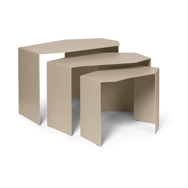 Shard cluster bord 3-pack - Cashmere - Ferm Living