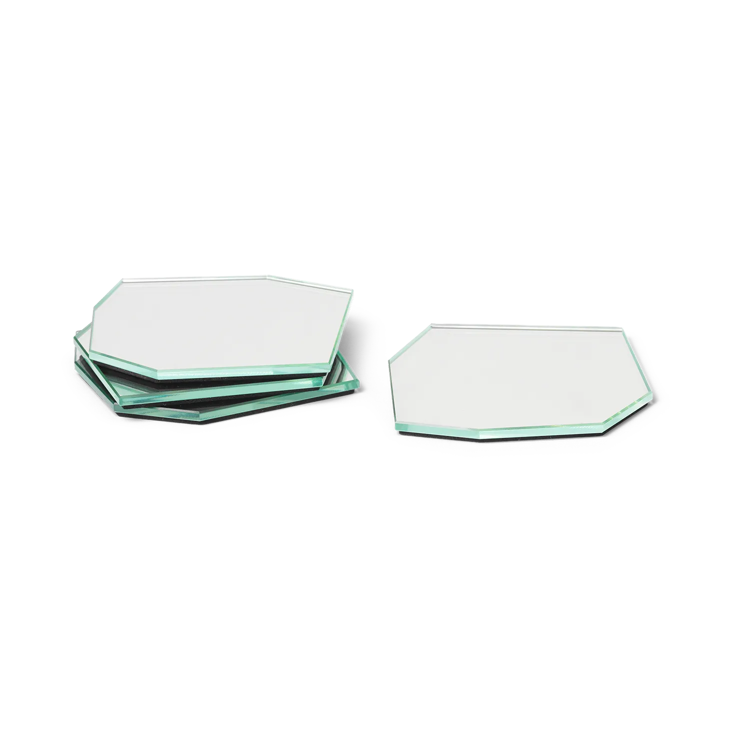 Shard glasunderlägg 4-pack, Mirror Ferm Living