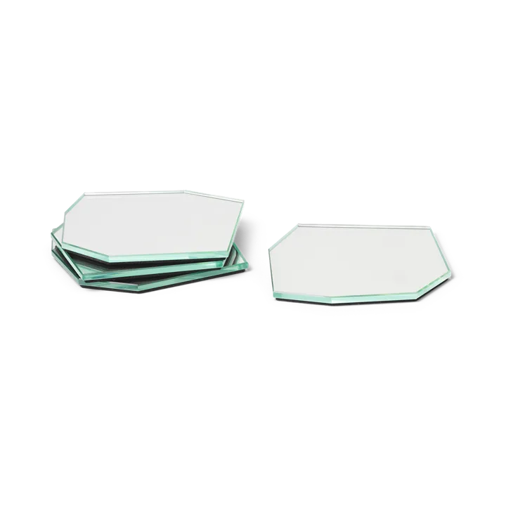 Shard glasunderlägg 4-pack - Mirror - Ferm Living