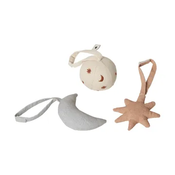Skye babyleksaker 3 delar - Rose - Ferm Living