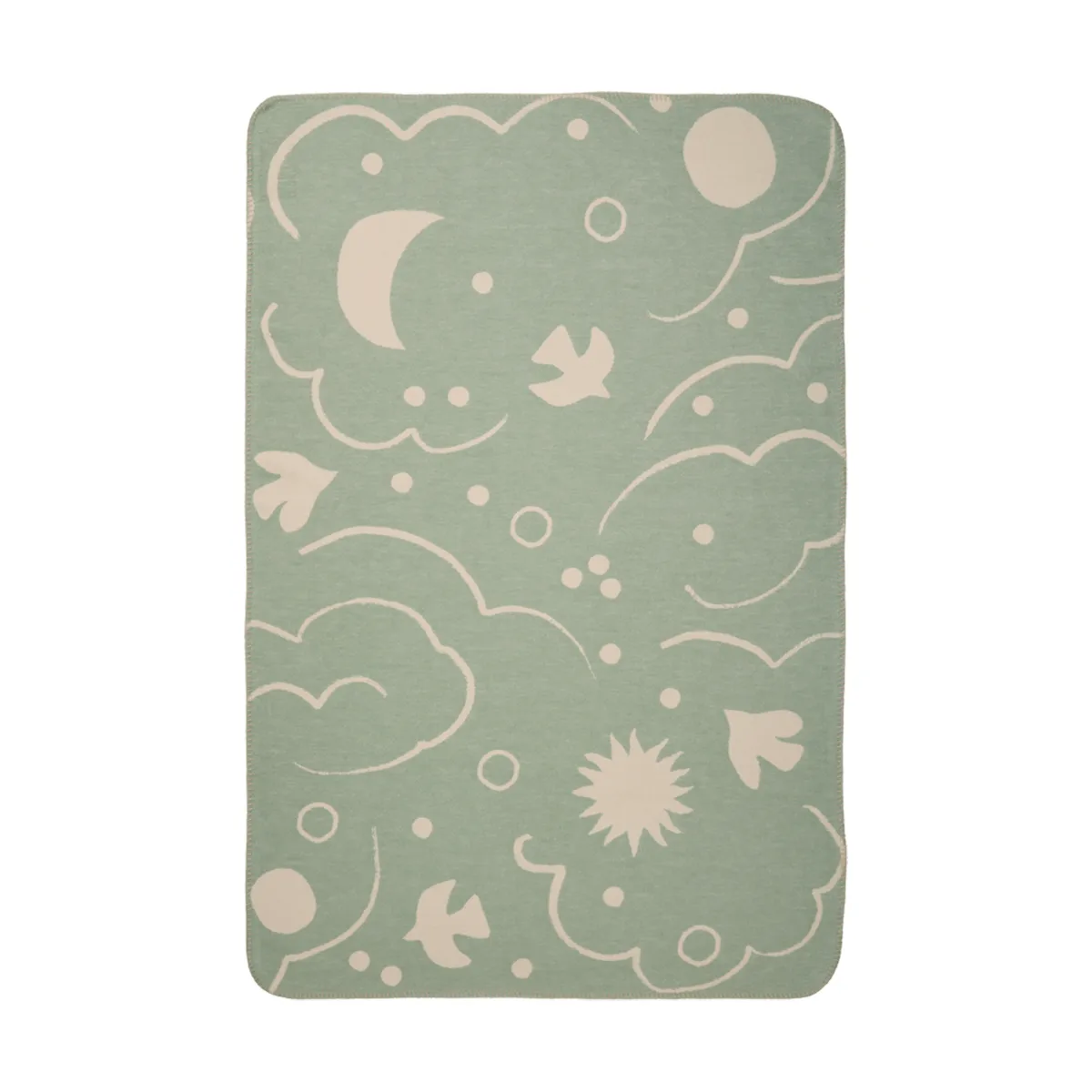 Skye filt, Tea green-parchment, 80x120 cm Ferm Living