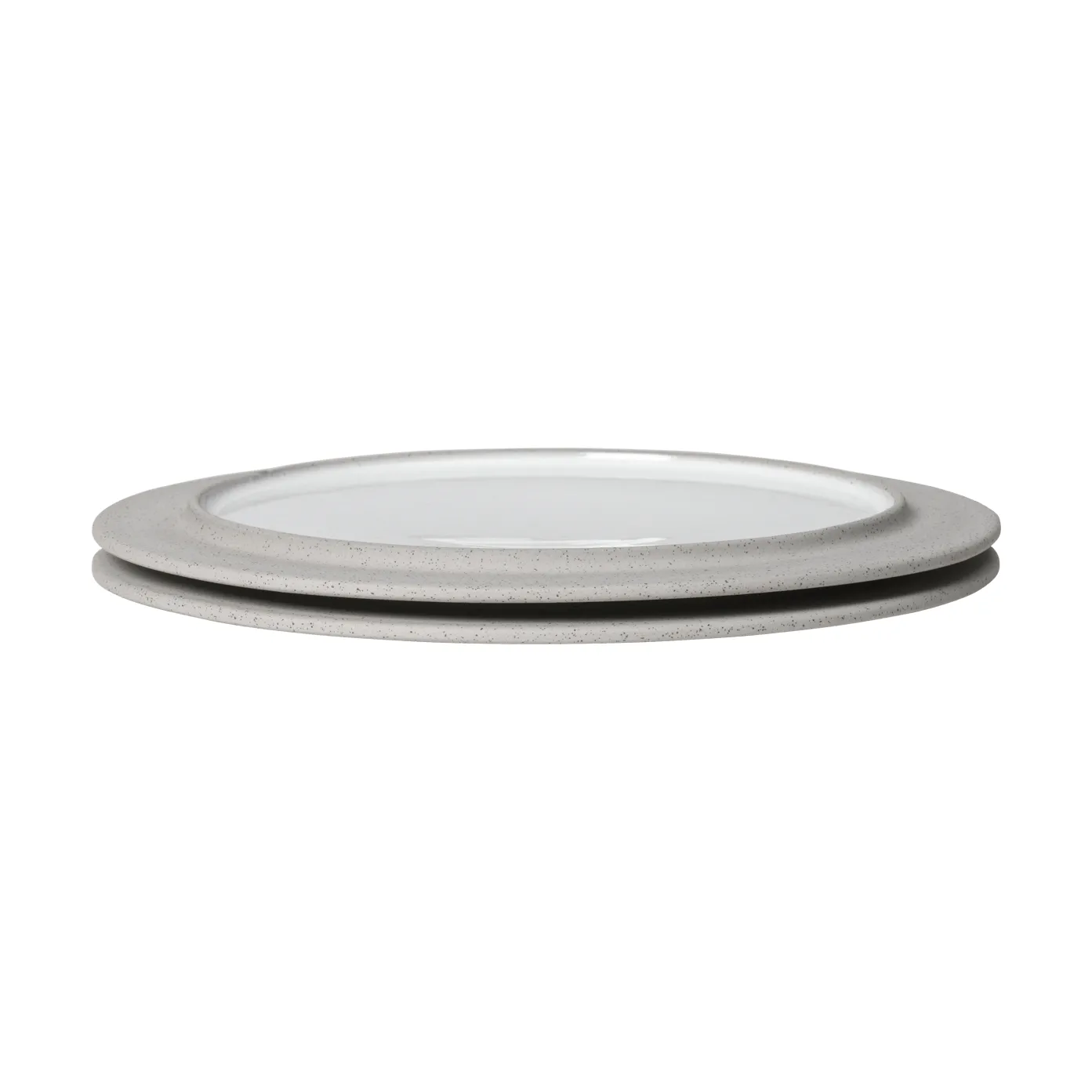 Sonae tallrik 2-pack, Grey-white, Ø25 cm Ferm Living