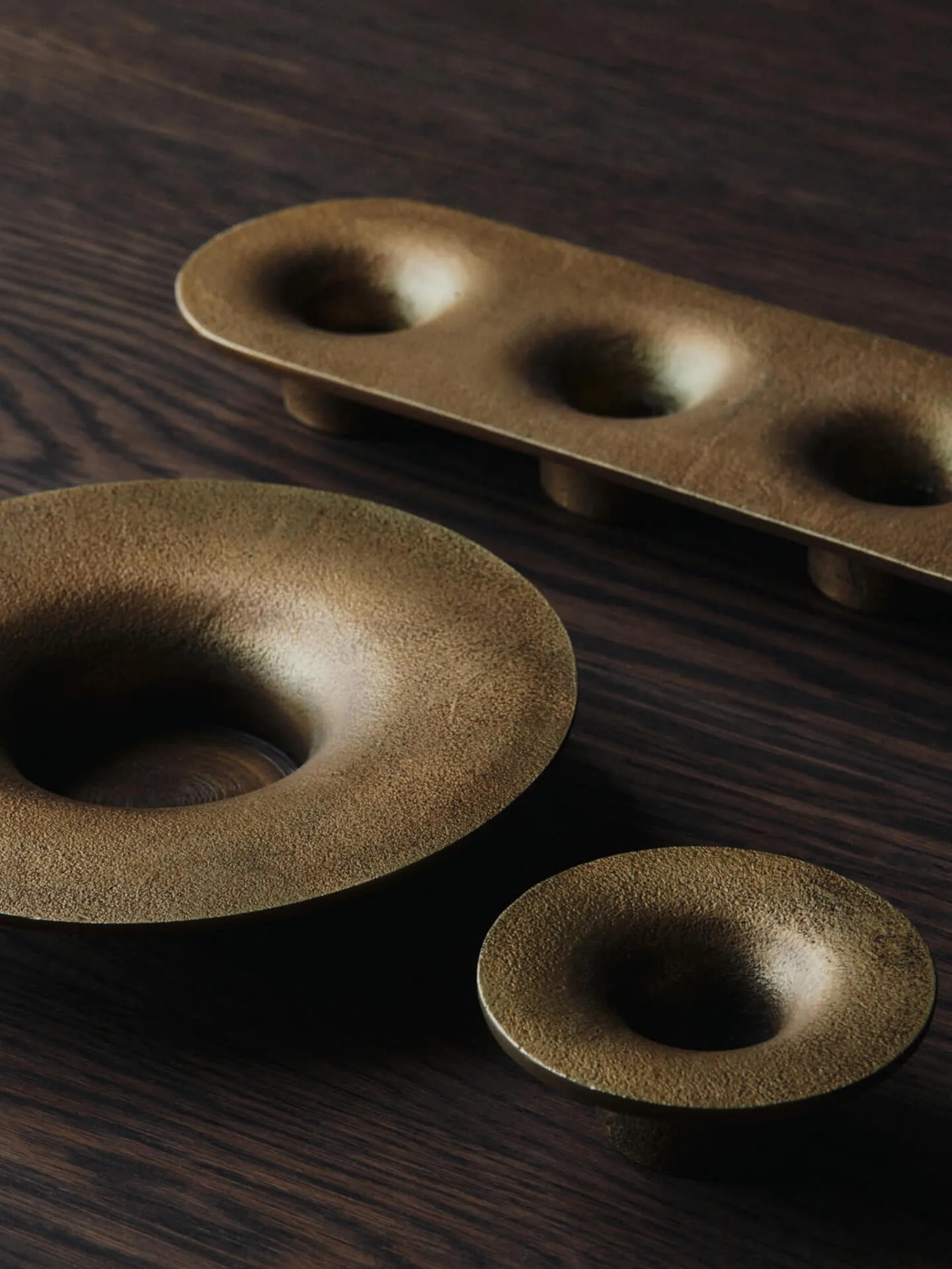 Soothe 4 ljusstake 8x29 cm, Brass Finish Ferm Living