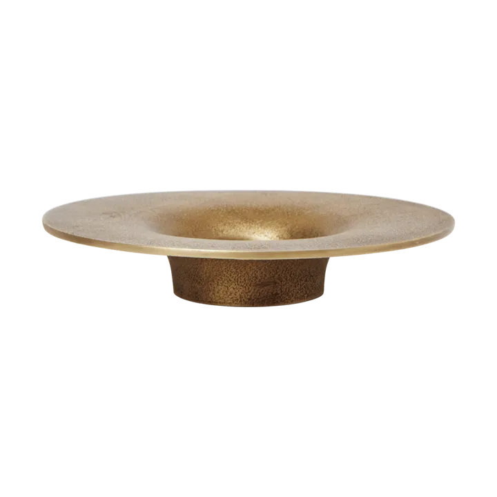 Soothe blockljusstake Ø16 cm - Brass Finish - Ferm Living
