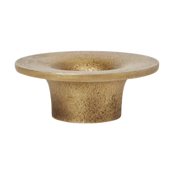Soothe ljusstake Ø8 cm - Brass Finish - Ferm Living