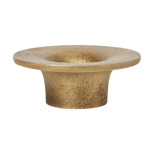 Soothe ljusstake Ø8 cm - Brass Finish - Ferm Living