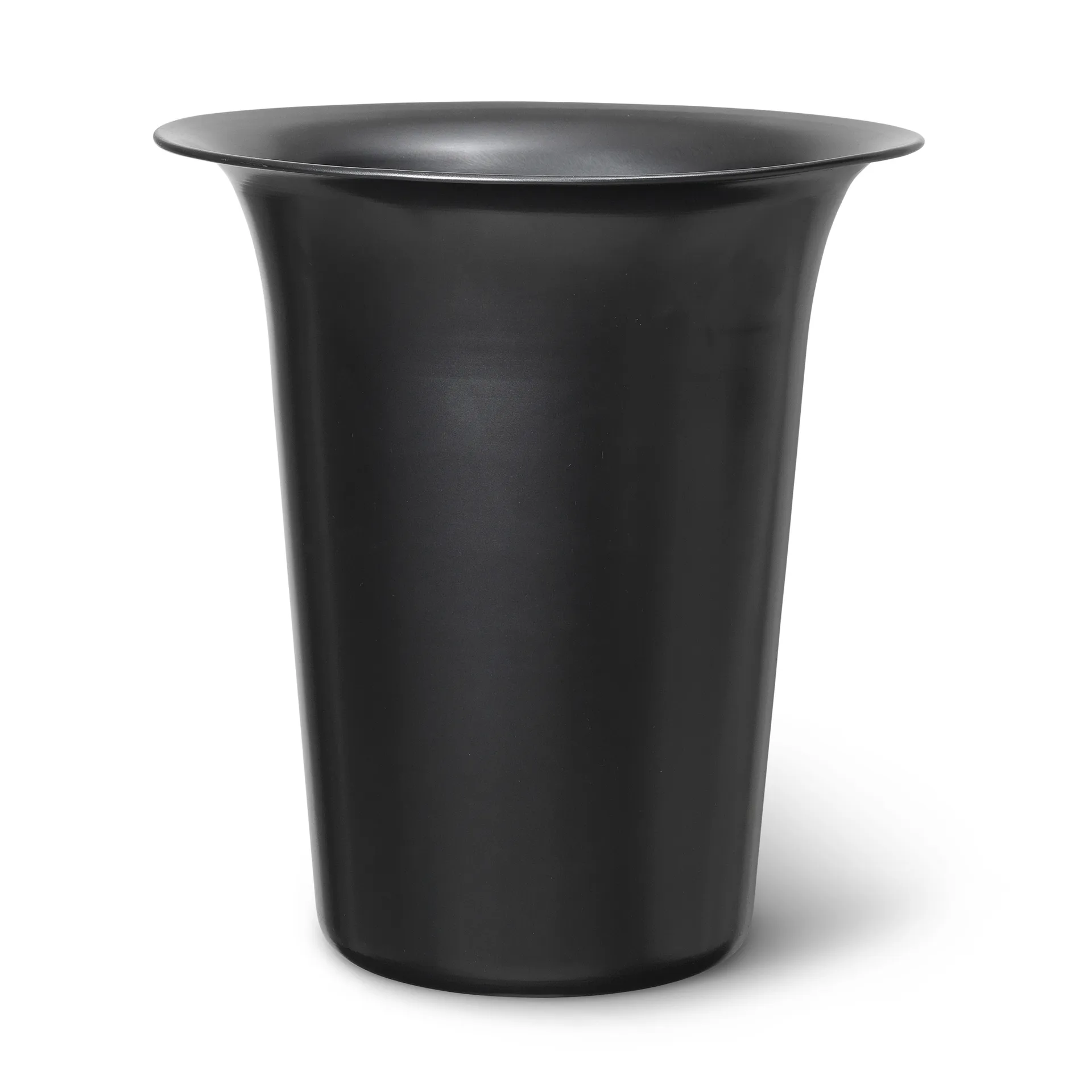 Spun alu korg hög Ø35 cm, Blackened Aluminium Ferm Living