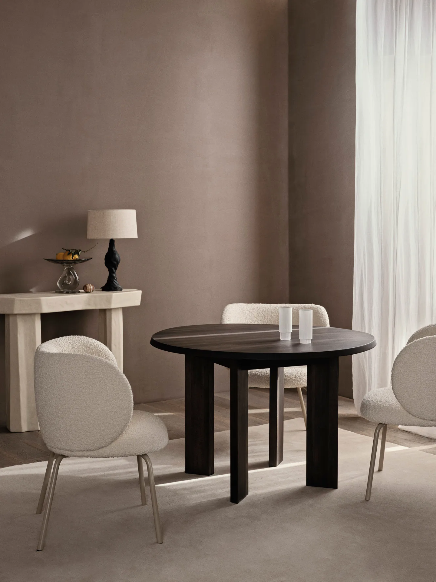 Staffa console table avlastningsbord 33,4x100,8x85 cm, Ivory Ferm Living