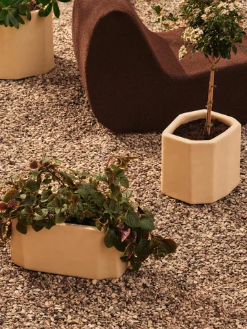 Staffa kruka - Ivory, 35x33x36 cm - Ferm Living