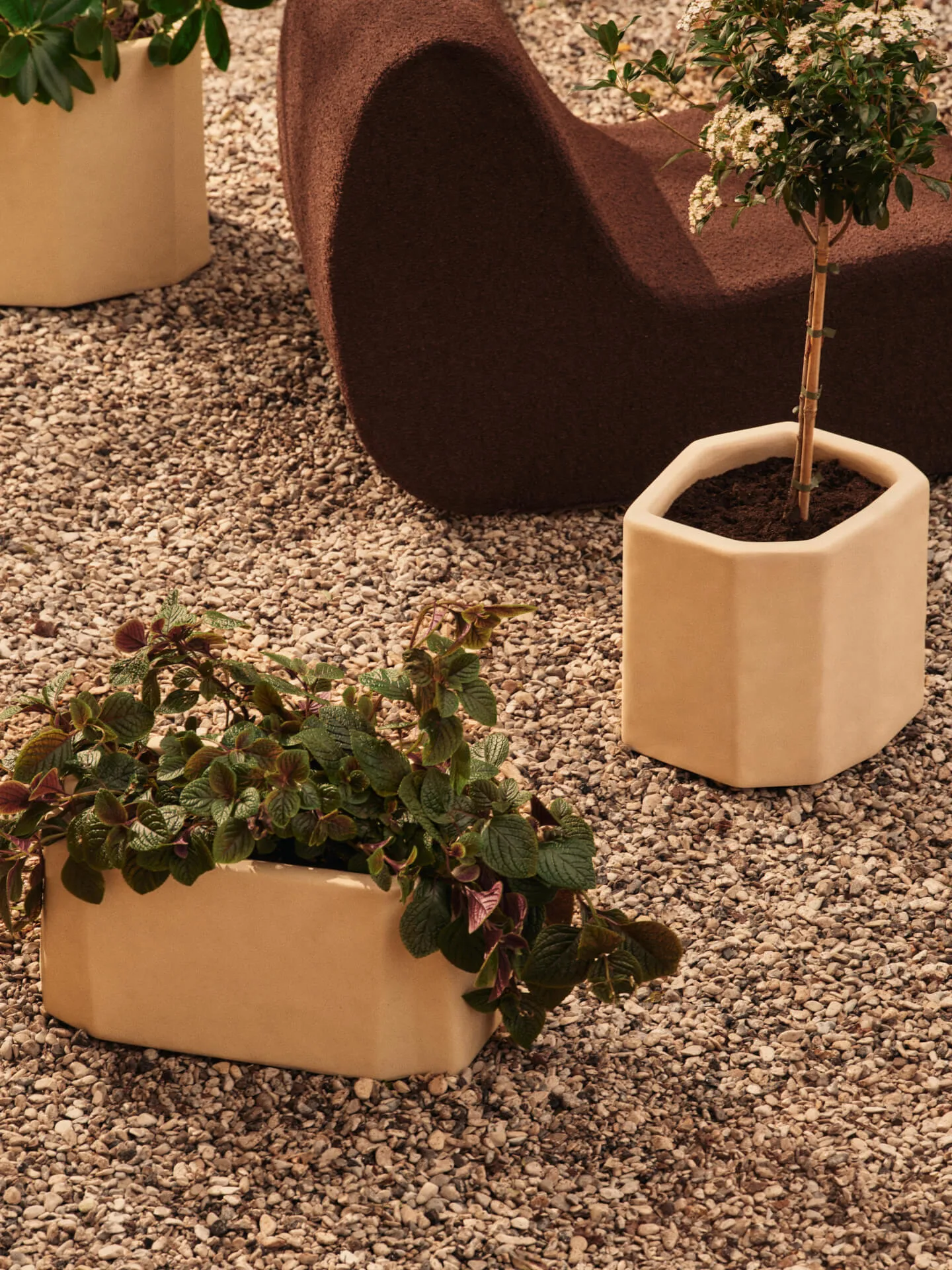 Staffa kruka, Ivory, 56x32x27 cm Ferm Living