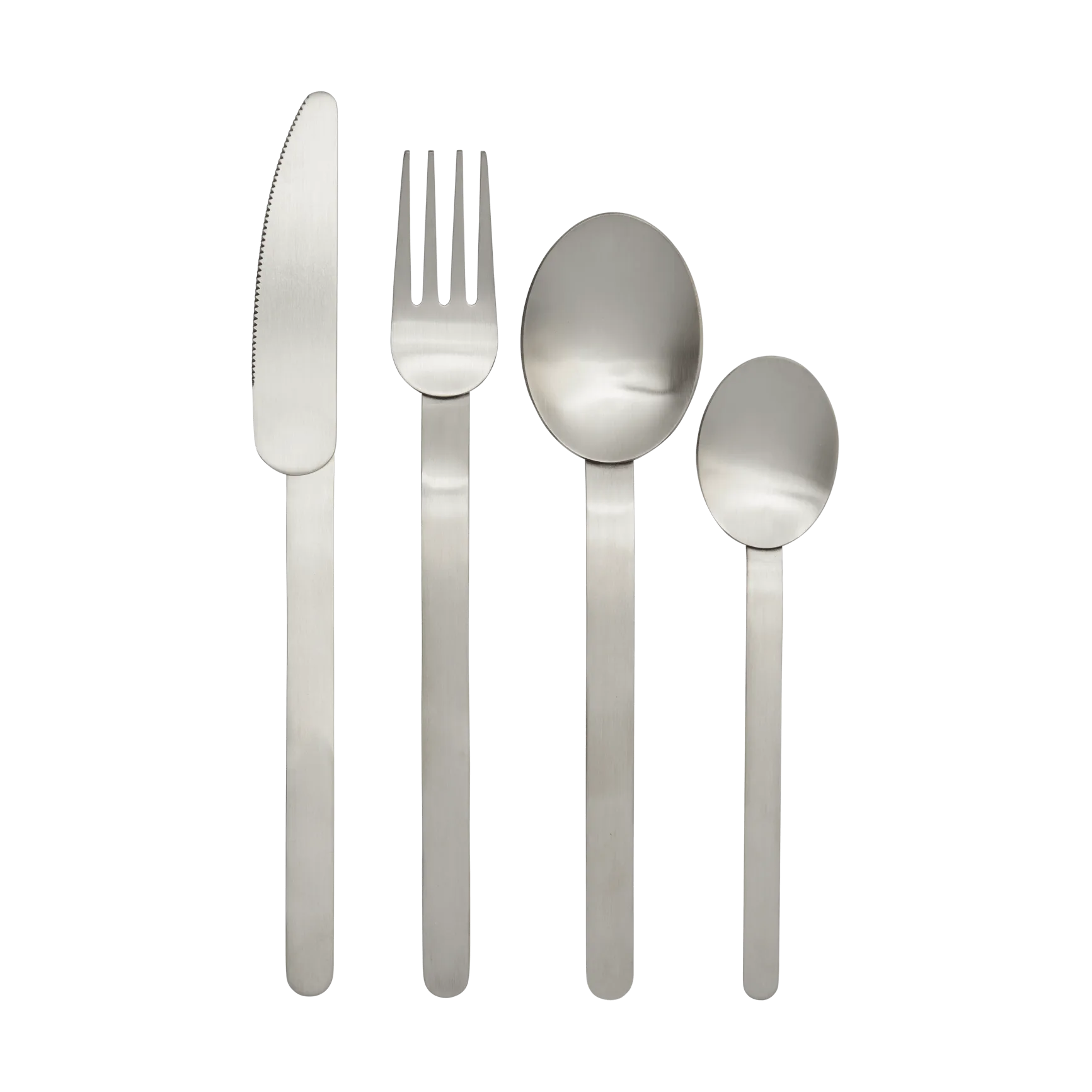 Stelo bestickset 4 delar, Brushed Stainless Steel Ferm Living