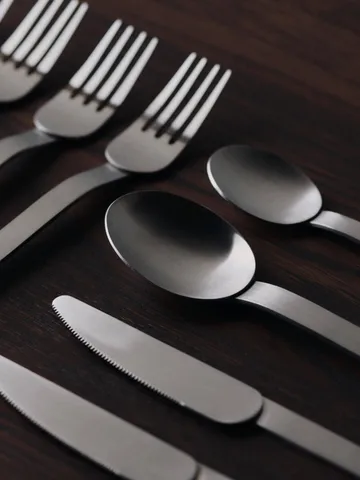 Stelo bestickset 4 delar - Brushed Stainless Steel - Ferm Living