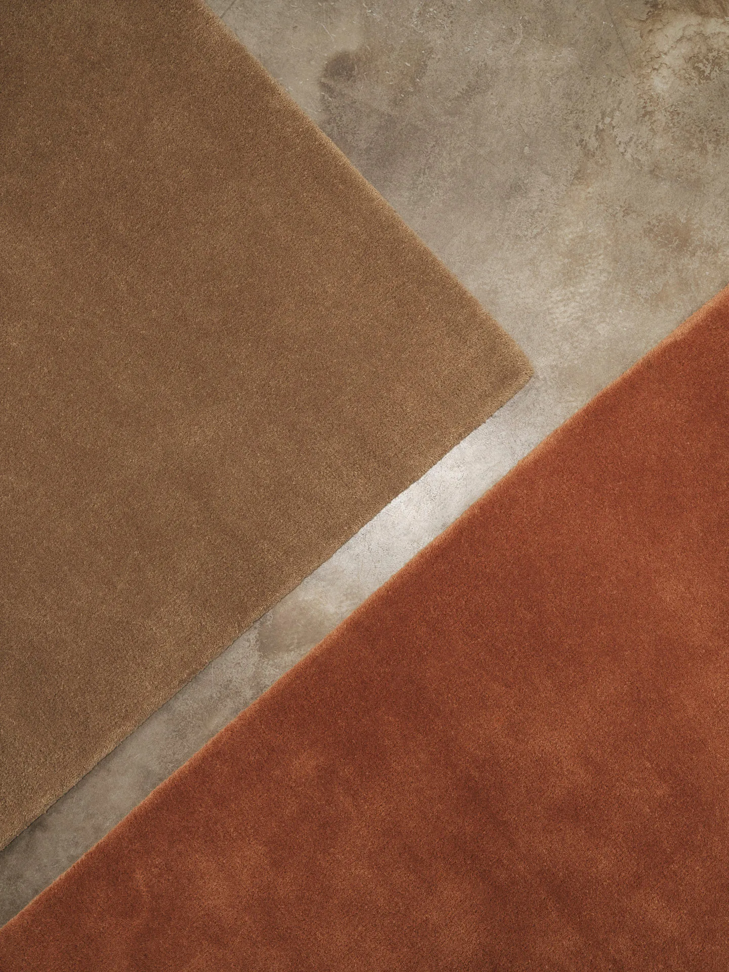 Stille tuftad matta, Red brown, 140x200 cm Ferm Living