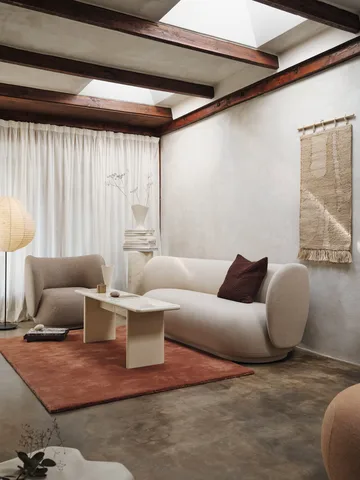 Stille tuftad matta - Red brown, 140x200 cm - Ferm Living