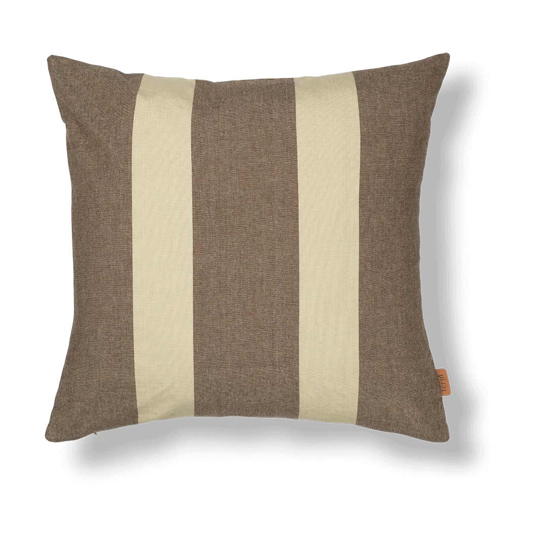 Strand outdoor kuddfodral 50x50 cm, Carob brown-parchment Ferm Living
