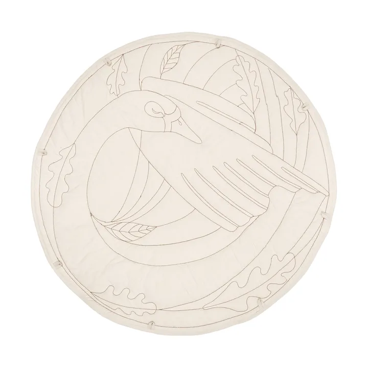 Swan baby matta - Natural, Ø100 cm - Ferm Living