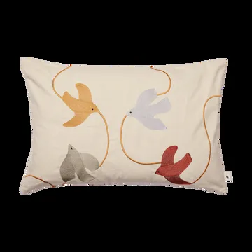 Swif bird broderat kuddfodral 40x60 cm - Multi - Ferm Living