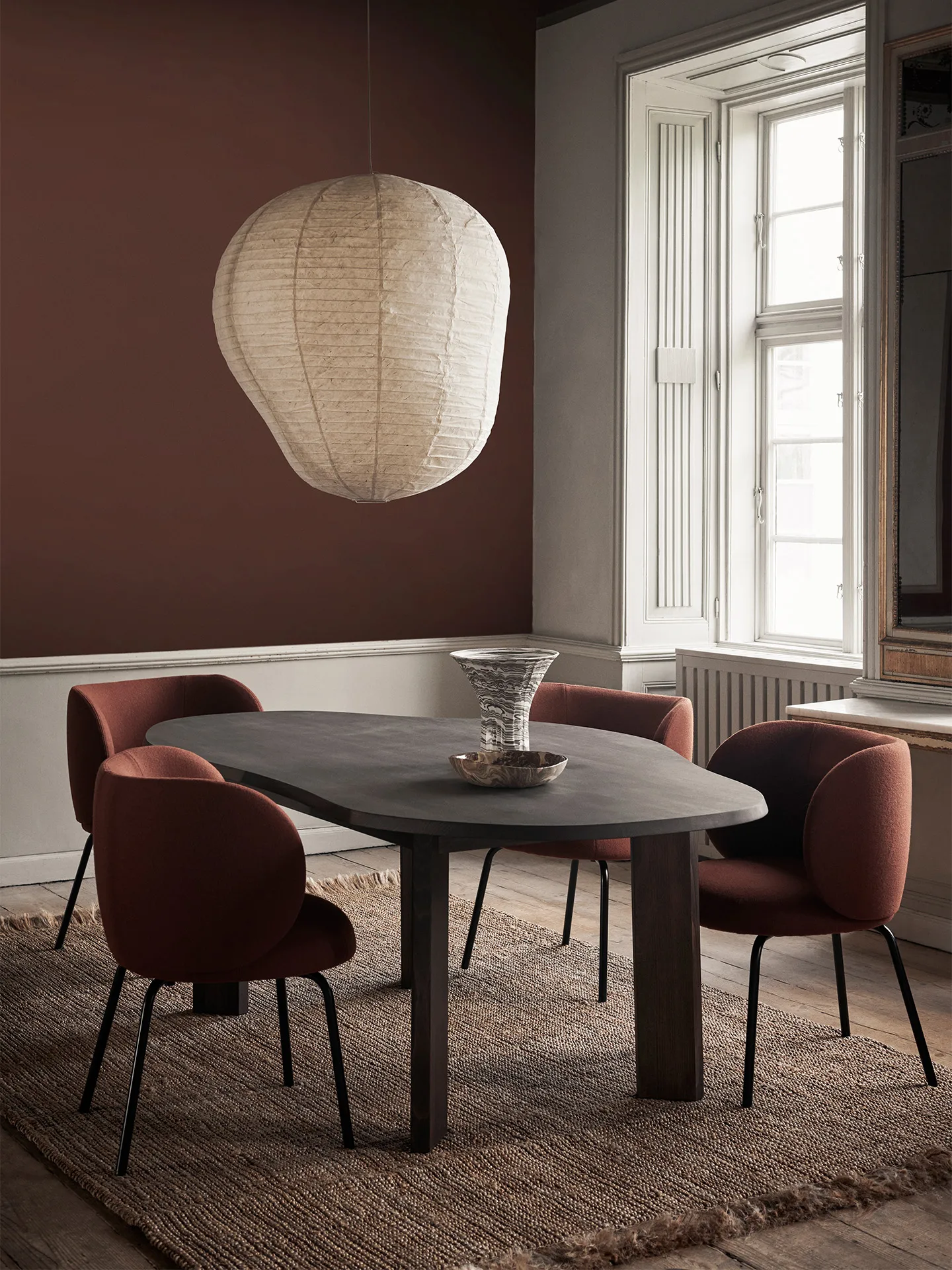 Tarn matbord 118,5x220 cm, Dark Stained Beech Ferm Living
