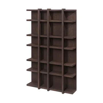 Tilem bokhylla - Mörkbetsad ek, 4x6 - Ferm Living