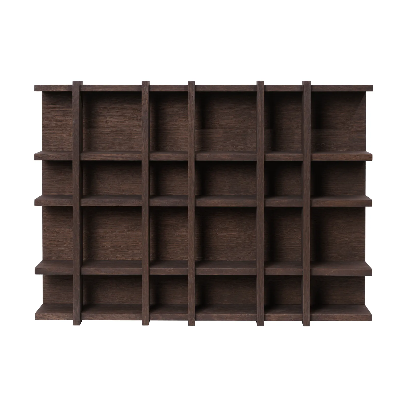 Tilem bokhylla, Mörkbetsad ek, 6x4 Ferm Living