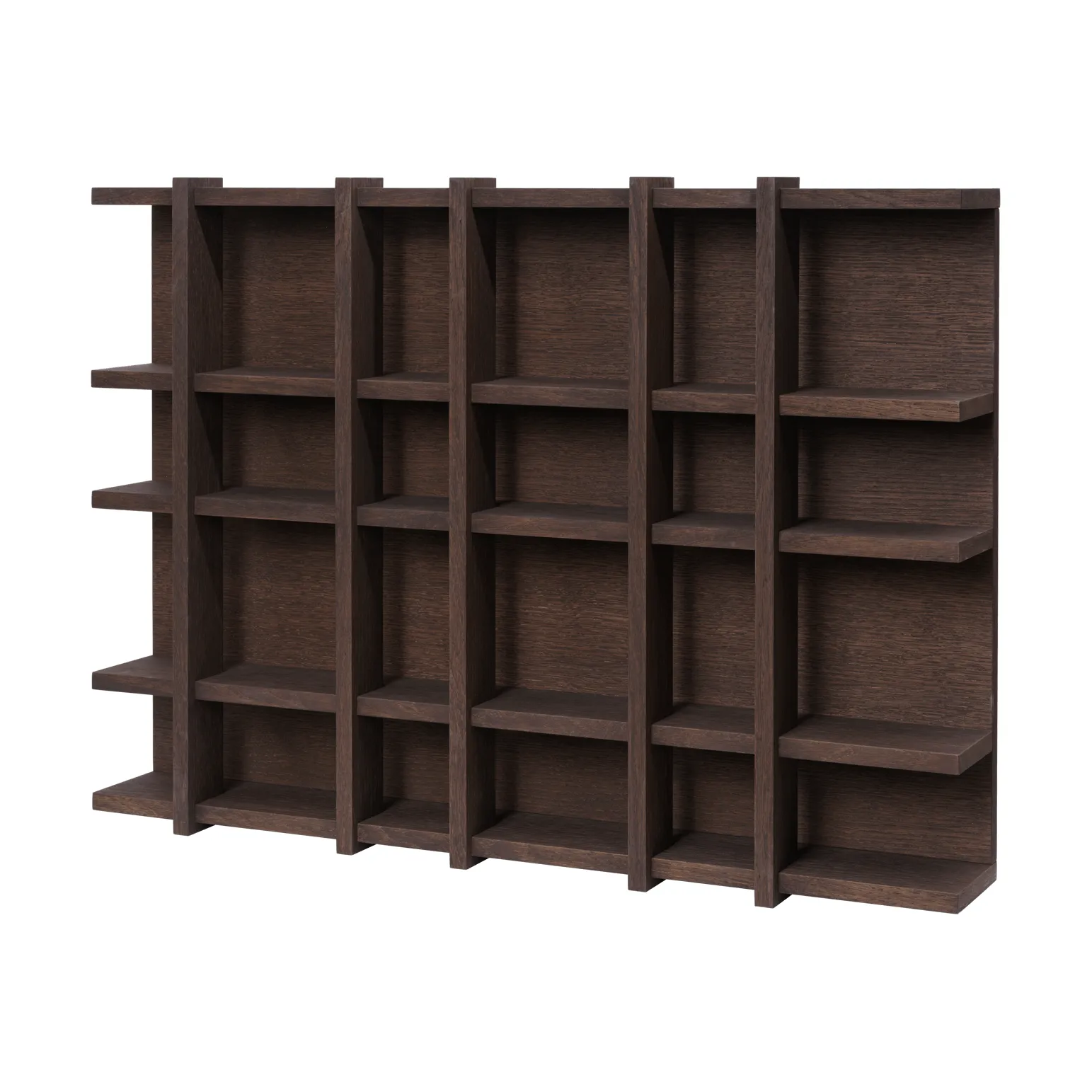 Tilem bokhylla, Mörkbetsad ek, 6x4 Ferm Living