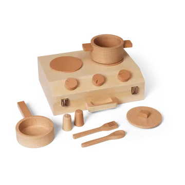 Toro Suitcase Kitchen matlagningsset barn - Natural - Ferm Living