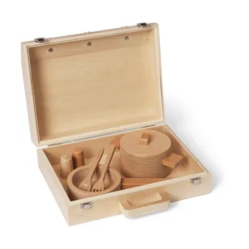 Toro Suitcase Kitchen matlagningsset barn - Natural - Ferm Living