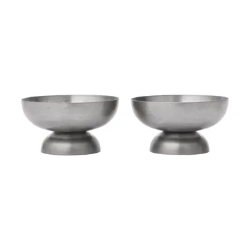 Tumbled glasskål - Rostfritt stål - Ferm Living