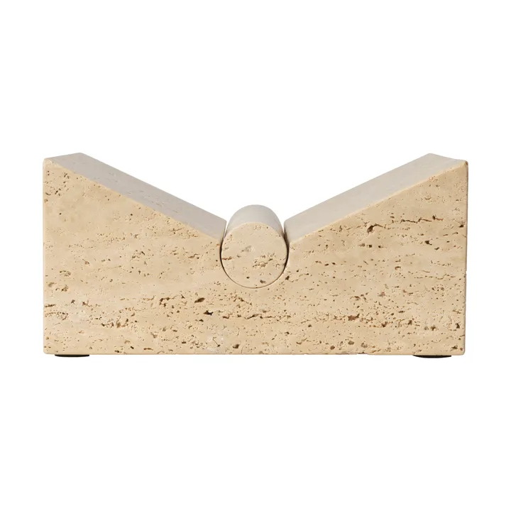Tvara bokställ - Travertine, 22x22 cm - Ferm Living