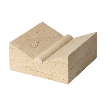 Tvara bokställ - Travertine, 22x22 cm - Ferm Living