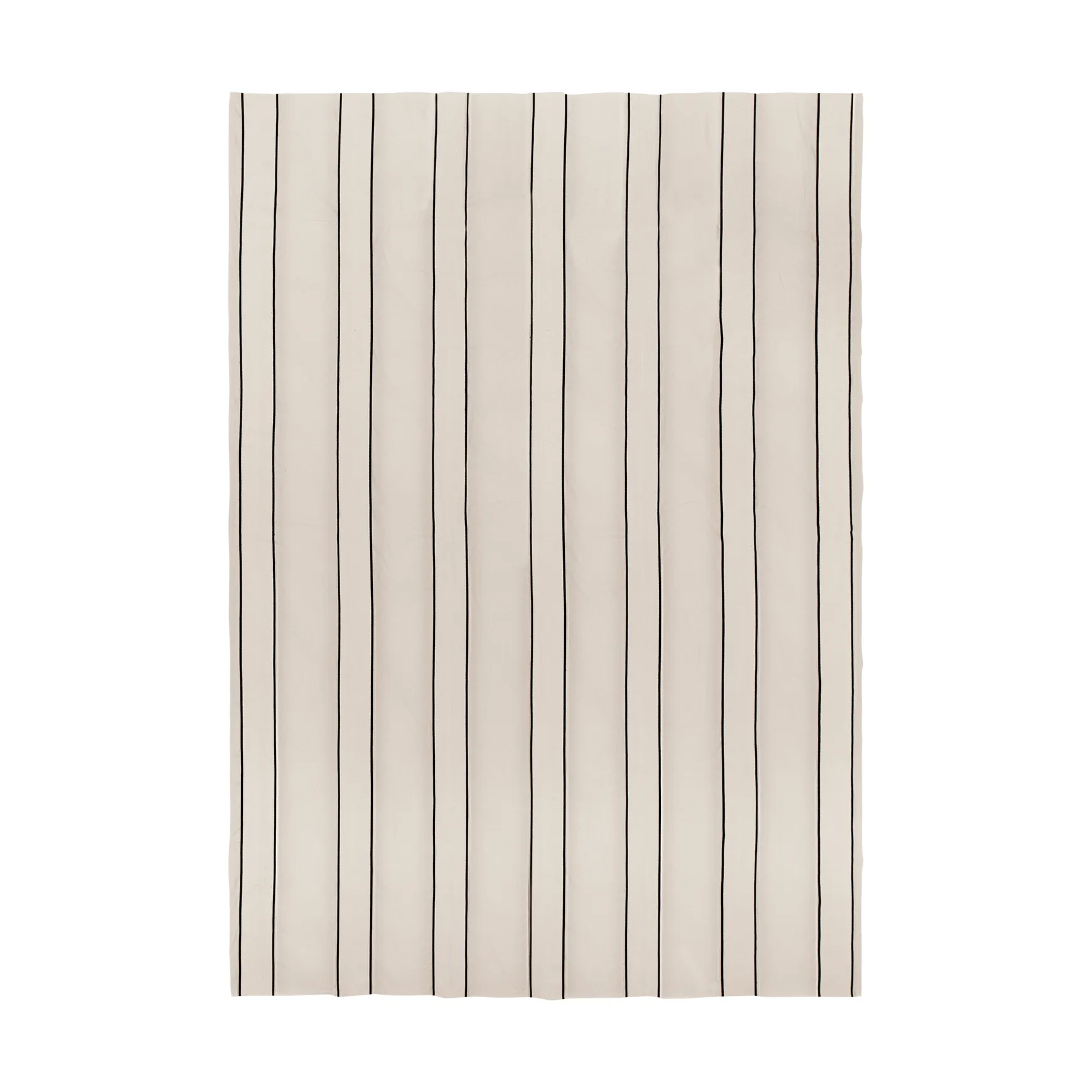 Twill överkast, Off-white-black, 230x260 cm Ferm Living