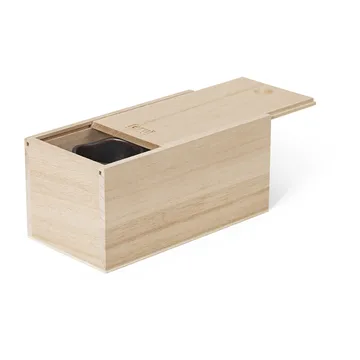 Uneru Mini kruka med fat 2 delar - Black - Ferm Living