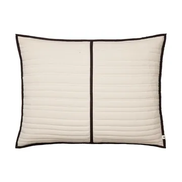 Vari quiltad kudde 60x80 cm - Natural-dark chocolate - Ferm Living