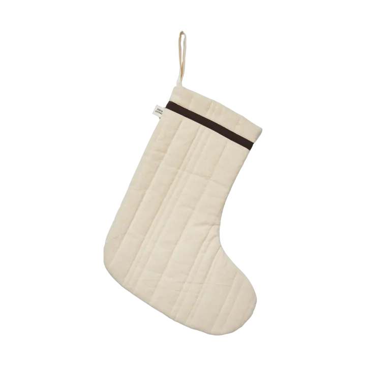 Vari quilted julstrumpa - Cotton-natural - Ferm Living