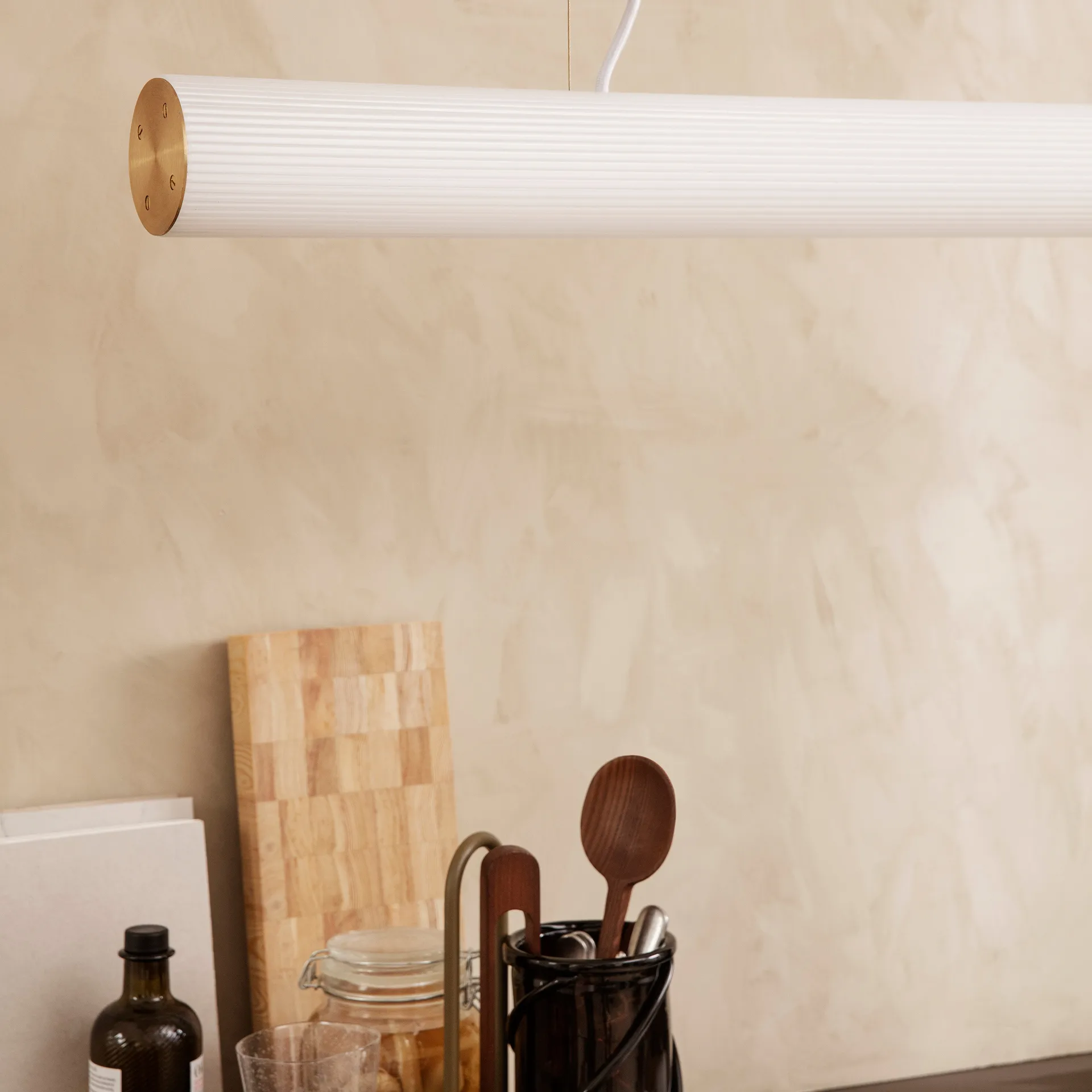 Vuelta pendel 100 cm, Vit-mässing Ferm Living