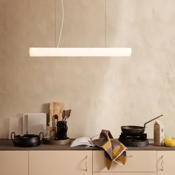 Vuelta pendel 100 cm - Vit-mässing - Ferm Living