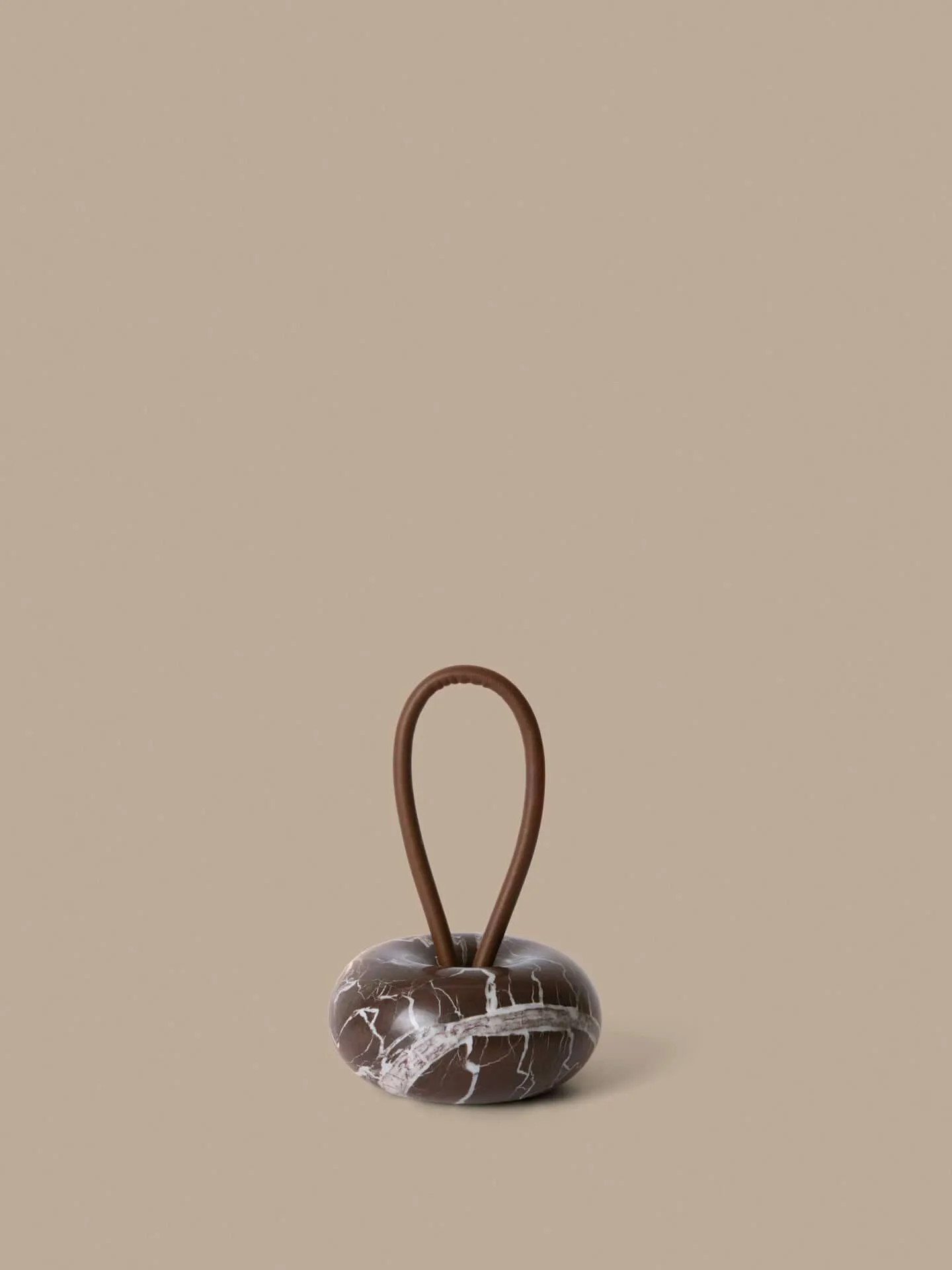 Wa dörrstopp, Rosso Levanto marmor, Ø14 cm Ferm Living
