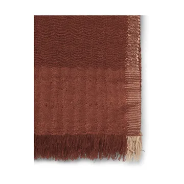 Weaver pläd 120x170 cm - Red Brown - Ferm Living